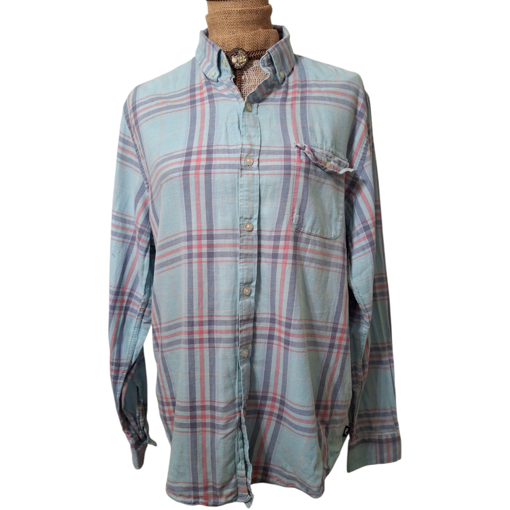 Vineyard Vines‎ Flannel Plaid Women's Button Down Shirt size L